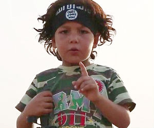 Yazidi boy brutalized