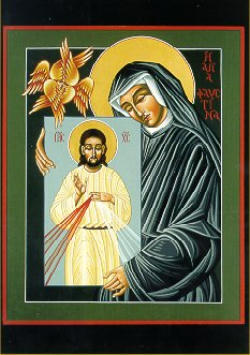 And you, Faustina, a gift of God to our time, a gift from the land of Poland to the whole Church, obtain for us an awareness of the depth of divine mercy; help us to have a living experience of it and to bear witness to it among our brothers and sisters. May your message of light and hope spread throughout the world, spurring sinners to conversion, calming rivalries and hatred and opening individuals and nations to the practice of brotherhood. Today, fixing our gaze with you on the face of the risen Christ, let us make our own your prayer of trusting abandonment and say with firm hope: Christ Jesus, I trust in you! And you, Faustina, a gift of God to our time, a gift from the land of Poland to the whole Church, obtain for us an awareness of the depth of divine mercy; help us to have a living experience of it and to bear witness to it among our brothers and sisters. May your message of light and hope spread throughout the world, spurring sinners to conversion, calming rivalries and hatred and opening individuals and nations to the practice of brotherhood. Today, fixing our gaze with you on the face of the risen Christ, let us make our own your prayer of trusting abandonment and say with firm hope: Christ Jesus, I trust in you!