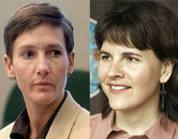 Photo: Janet Jenkins, left, Lisa Miller, right. Photo: Janet Jenkins, left, Lisa Miller, right.
