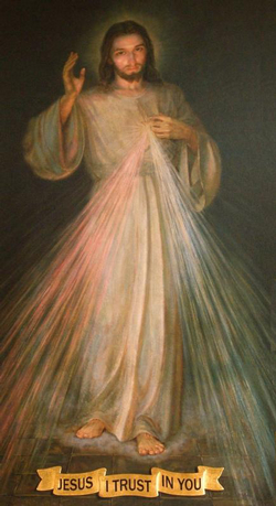 'For the sake of His sorrowful Passion, have mercy on us and on the whole world.' 'For the sake of His sorrowful Passion, have mercy on us and on the whole world.'