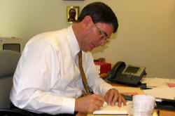 George Weigel told the students 'If religiously informed moral argument is banned from the American public square, then the public square has become, not only naked, but undemocratic and intolerant.' George Weigel told the students 'If religiously informed moral argument is banned from the American public square, then the public square has become, not only naked, but undemocratic and intolerant.'