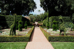 This delightful topiary garden is just one of the many attractions on view at Montecito's Lotusland. This delightful topiary garden is just one of the many attractions on view at Montecito's Lotusland.