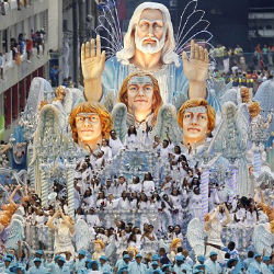 The show must go on, as even a massive fire failed to prevent Brazil's samba competition from preceding as normal. The show must go on, as even a massive fire failed to prevent Brazil's samba competition from preceding as normal.