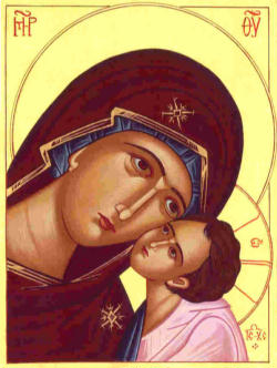 Icon of Mary, the Mother of God Icon of Mary, the Mother of God