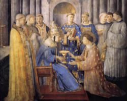 Sentenced to death in the Emperor Valerian's sweeping condemnation of all Christian clergy, Lawrence offended the Emperor and endeared himself to all Christians Sentenced to death in the Emperor Valerian's sweeping condemnation of all Christian clergy, Lawrence offended the Emperor and endeared himself to all Christians