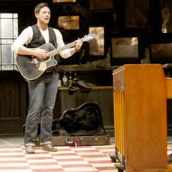 Tony Award-winning Best actor Steve Kazee batted back tears as he thanked his cast members. Kazee said after his mother died early on in performances of 'Once,' his fellow performers 'carried me around and made me feel alive and I will never be able to fully repay them.' Tony Award-winning Best actor Steve Kazee batted back tears as he thanked his cast members. Kazee said after his mother died early on in performances of 'Once,' his fellow performers 'carried me around and made me feel alive and I will never be able to fully repay them.'