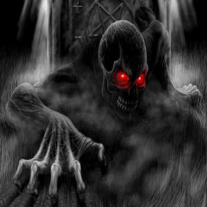 Demon Ghost with Red Eyes. Demon Ghost with Red Eyes.