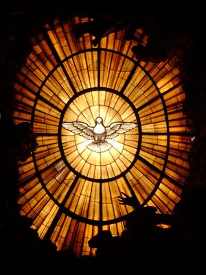 holy spirit catholic vatican dove pentecost st basilica sanctifier giver window spiritual faith truth pilgrim lonely god flickr