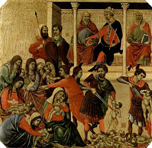 The Holy Innocents being killed The Holy Innocents being killed
