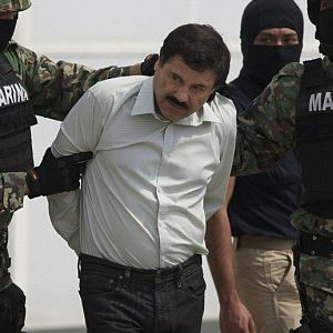 Fifty-six-year-old Joaquin Guzman was then marched outside and taken by helicopter to a maximum-security prison in Almoloya de Juarez, outside Mexico City. It's unclear whether Guzman will be tried in the U.S. or Mexico. Fifty-six-year-old Joaquin Guzman was then marched outside and taken by helicopter to a maximum-security prison in Almoloya de Juarez, outside Mexico City. It's unclear whether Guzman will be tried in the U.S. or Mexico.