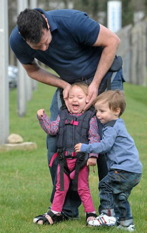 'It has been humbling to see the progress and happiness the Upsee is creating; watching children to do simple things for the first time such as kicking a ball or playing with a sibling is wonderful for everyone involved, but especially the families,' a representative for the company says. 'It has been humbling to see the progress and happiness the Upsee is creating; watching children to do simple things for the first time such as kicking a ball or playing with a sibling is wonderful for everyone involved, but especially the families,' a representative for the company says.