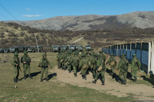 Russian forces as well as pro-Russian nationalists have occupied Crimea since early March. Russian forces as well as pro-Russian nationalists have occupied Crimea since early March.