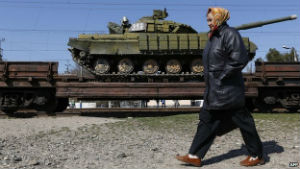 Ukraine's military has evacuated the Crimean peninsula in March, effectively giving up control of the region. Ukraine's military has evacuated the Crimean peninsula in March, effectively giving up control of the region.