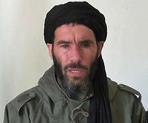 Terrorist groups, allied with the Al Mulathameen Brigade, which is loyal to Algerian terrorist leader Mokhtar BelMokhtar, pictured, have fled into the largely desert region to hide. Terrorist groups, allied with the Al Mulathameen Brigade, which is loyal to Algerian terrorist leader Mokhtar BelMokhtar, pictured, have fled into the largely desert region to hide.