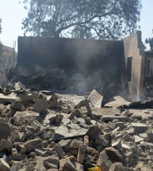 One Buni Yadi resident, speaking on the condition of anonymity, said the militants arrived in an armored personnel carrier and six Toyota pickup trucks before dismounting and firing into the air. Rocket-propelled grenades were fired at both bases. One Buni Yadi resident, speaking on the condition of anonymity, said the militants arrived in an armored personnel carrier and six Toyota pickup trucks before dismounting and firing into the air. Rocket-propelled grenades were fired at both bases.