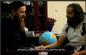 Leaders of the formerly rival factions seal their alliance with a handshake. Leaders of the formerly rival factions seal their alliance with a handshake.
