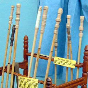 Caned across his bare buttocks by a tree branch, the man was so badly hurt that he had to receive hospital treatment. Caned across his bare buttocks by a tree branch, the man was so badly hurt that he had to receive hospital treatment.