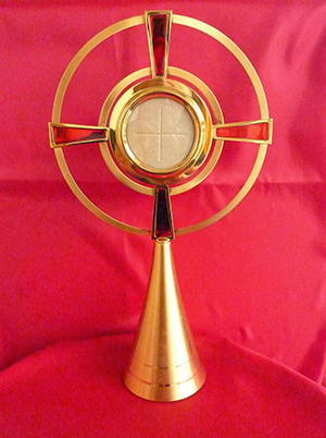 The Eucharist is: Jesus truly present - Body, Blood, Soul, and Divinity! The Eucharist is: Jesus truly present - Body, Blood, Soul, and Divinity!