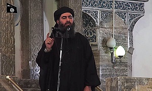 (Pictured: Abu Bakr Al-Baghdadi, or Caliph Ibrahim) At first, Christians were ordered to gather in a central place to receive the directive from the self appointed Caliph. Understandably, given the track record of this maniacal tyrant, few did. So, the text of the statement was issued as a formal declaration to all Christians - We offer them three choices: Islam; the dhimma contract - involving payment of Jizya; if they refuse this they will have nothing but the sword. (Pictured: Abu Bakr Al-Baghdadi, or Caliph Ibrahim) At first, Christians were ordered to gather in a central place to receive the directive from the self appointed Caliph. Understandably, given the track record of this maniacal tyrant, few did. So, the text of the statement was issued as a formal declaration to all Christians - We offer them three choices: Islam; the dhimma contract - involving payment of Jizya; if they refuse this they will have nothing but the sword.