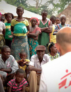Fear and denial is playing a large part in the spread of the deadly virus. Some residents in affected villages have accused health personnel of bringing the disease into the country and have barricaded their towns, or blocked access to Ebola hemorrhagic fever victims. Fear and denial is playing a large part in the spread of the deadly virus. Some residents in affected villages have accused health personnel of bringing the disease into the country and have barricaded their towns, or blocked access to Ebola hemorrhagic fever victims.
