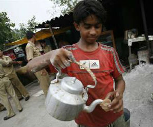 The report said child labor is prominent, at a substantial 75 percent in tea stalls, 'dhabas' or small shops as there is complete lack of regulation of working conditions in this segment. The report said child labor is prominent, at a substantial 75 percent in tea stalls, 'dhabas' or small shops as there is complete lack of regulation of working conditions in this segment.