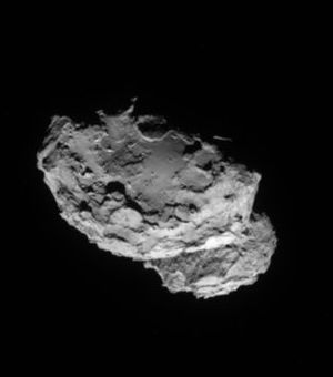 Exciting new images, taken from just 80 miles away shows boulders, craters and steep cliffs. Exciting new images, taken from just 80 miles away shows boulders, craters and steep cliffs.