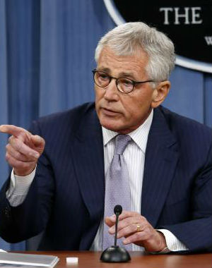 IS is 'an imminent threat to every interest we have, whether it's in Iraq or anywhere else,' Defense Secretary Chuck Hagel told reporters at the Pentagon. IS is 'an imminent threat to every interest we have, whether it's in Iraq or anywhere else,' Defense Secretary Chuck Hagel told reporters at the Pentagon.