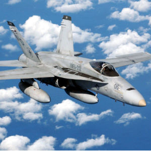 Pentagon press secretary Rear Adm. John Kirby has confirmed that two F/A-18 jets dropped 500-pound bombs on a piece of artillery and the truck towing it. Pentagon press secretary Rear Adm. John Kirby has confirmed that two F/A-18 jets dropped 500-pound bombs on a piece of artillery and the truck towing it.