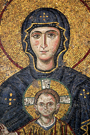 byzantine sophia mosaics hagia mosaic istanbul century christ comnenus mary virgin arte 12th icons flickr bizantino zug55 holding catholic mosaicos