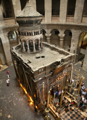 Imminent collapse of Jesus' tomb unites habitually feuding religious groups