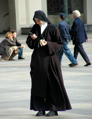 Texting, tweeting or Pokemon? Moderation is key, and that goes for absolutely everybody, not just nuns. Texting, tweeting or Pokemon? Moderation is key, and that goes for absolutely everybody, not just nuns.