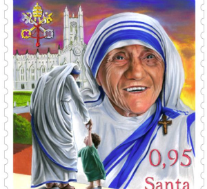 The Mother Teresa stamp announced by the Vatican.