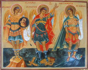 The three Archangels mentioned in the Bible are Michael, Gabriel and Raphael.