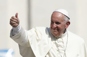 Pope Francis reflected on the Gospel of Luke and the calling of Simon Peter the fishermen. Pope Francis reflected on the Gospel of Luke and the calling of Simon Peter the fishermen.