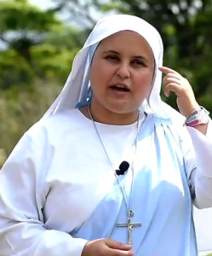 Sr Maria Valentina hopes her rapping can help others connect and find their love for Jesus. Sr Maria Valentina hopes her rapping can help others connect and find their love for Jesus.