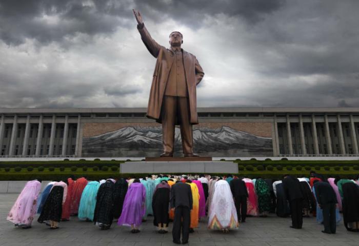 There is only one god in North Korea. There is only one god in North Korea.