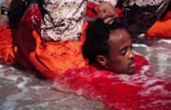 Ehtiopian Christians were slaughtered in Libya. Ehtiopian Christians were slaughtered in Libya.