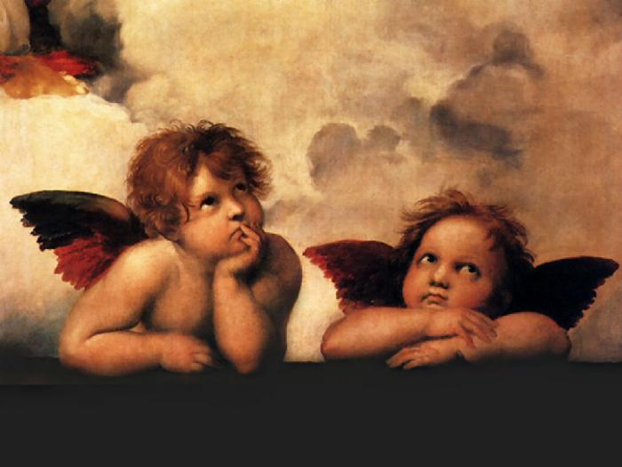 Not all angels wear white robes and have white wings. Not all angels wear white robes and have white wings.