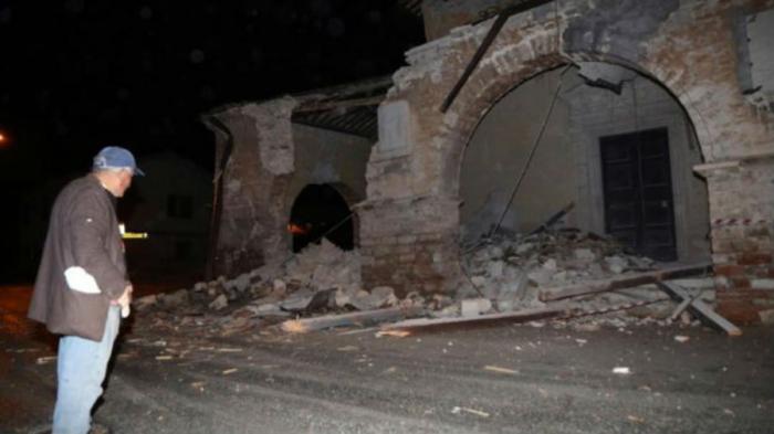 Many villages were collapsed.