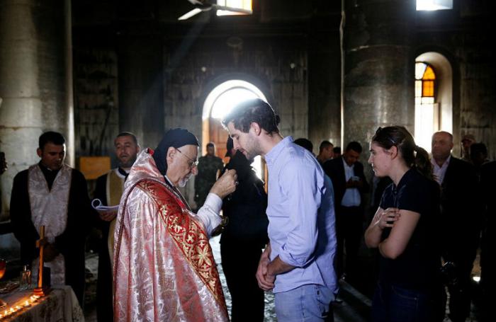Iraqi priests came together to celebrate at the Grand Immaculate Church.