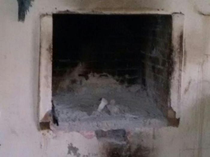 One of the ovens used to incinerate victims. One of the ovens used to incinerate victims.