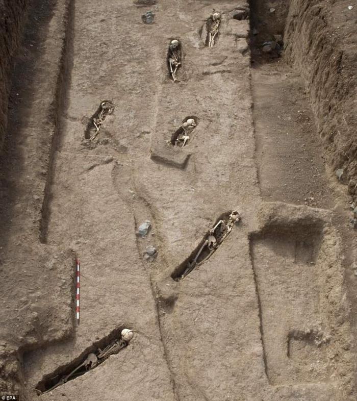 DNA tests revealed four of the graves belonged to the first African victims of the transatlantic slave trade. 