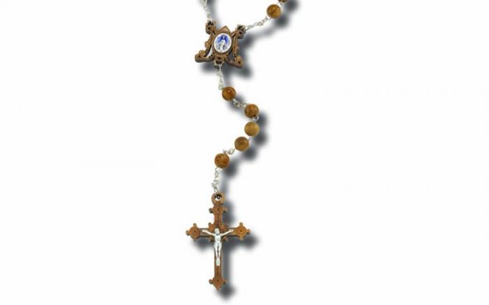 Olive Wood Ave Maria Crucifix.