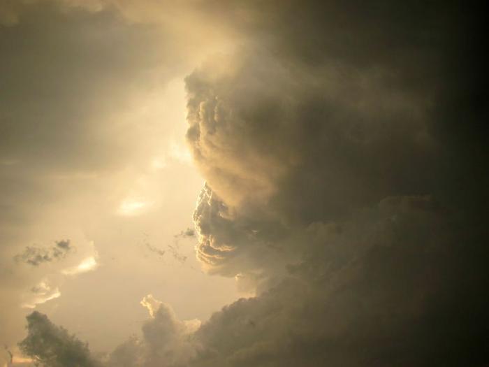 God in the clouds