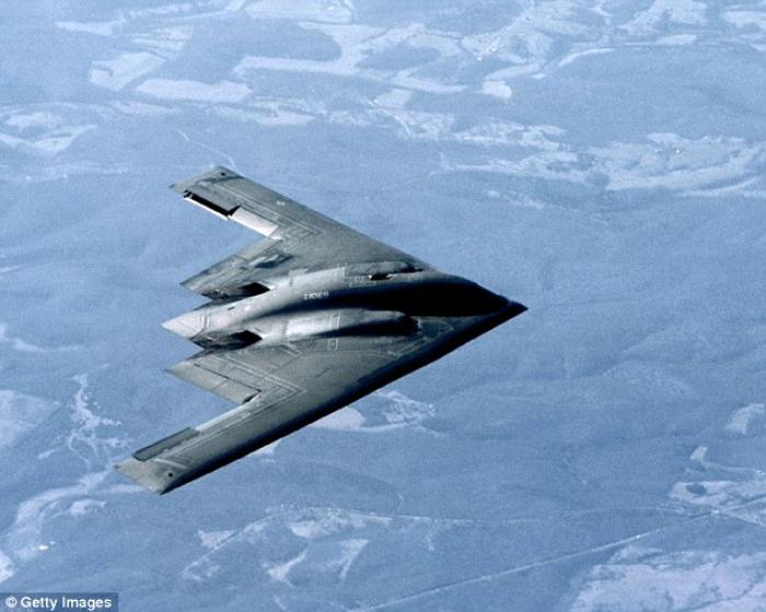 The initial guess was that they were stealth bombers, but the shape doesn The initial guess was that they were stealth bombers, but the shape doesn