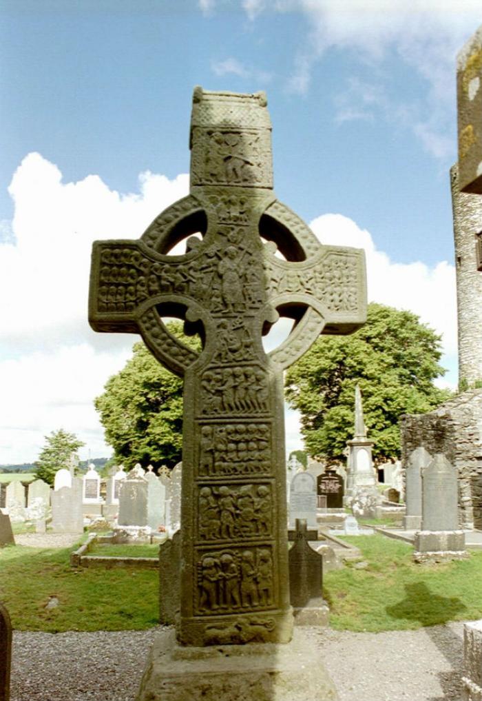 The ruins of Monasterboice are the remains of an early, fifth century Christian settlement. The ruins of Monasterboice are the remains of an early, fifth century Christian settlement.