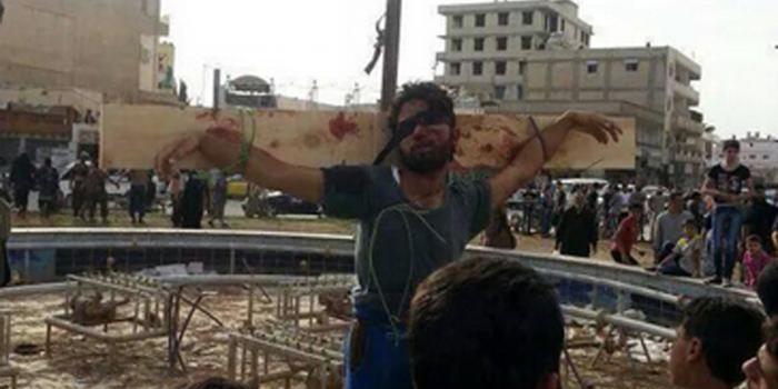 ISIS recently crucified a man, allegedly one of their own, for disloyalty. ISIS recently crucified a man, allegedly one of their own, for disloyalty.