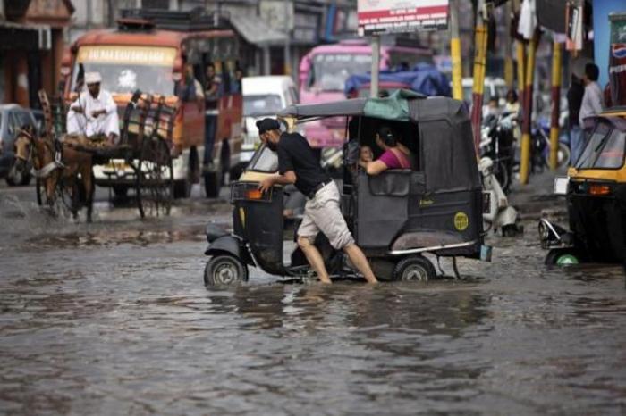 Officials say that at least 12 people were swept away by torrents in Bahraich district of Uttar Prad Officials say that at least 12 people were swept away by torrents in Bahraich district of Uttar Prad