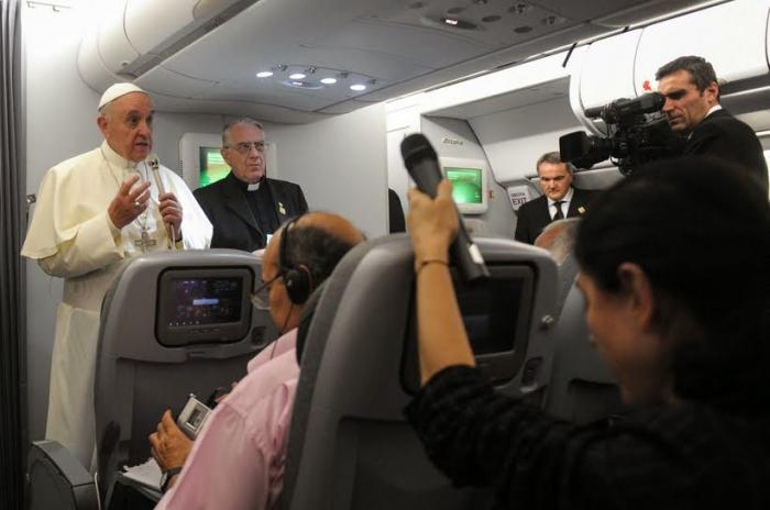 As to his availability to travel to Kurdistan to be with the fleeing refugees, Pope Francis said he As to his availability to travel to Kurdistan to be with the fleeing refugees, Pope Francis said he