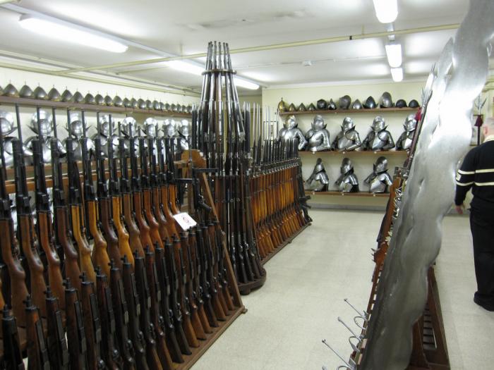 This is an image of the semi-secret arsenal of weapons available to the Swiss Papal Guard.